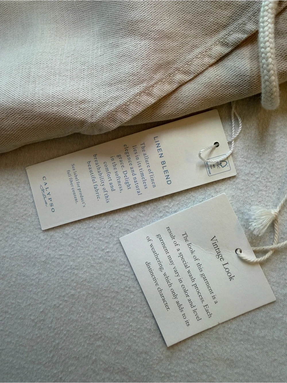 Calypso St Barth Relaxed Drawstring Wide-Leg Women's Capris in Cream/taupe